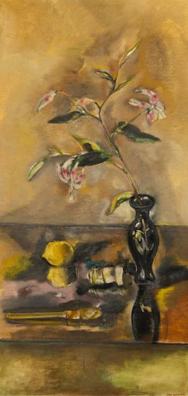 94. Still Life with Black Vase by Mari Lyons