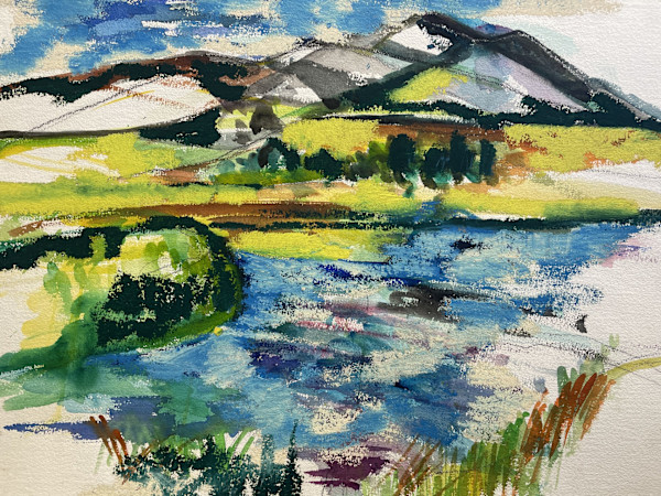 Grasses Creek & Grey Peaks by Mari Lyons, Image 1.