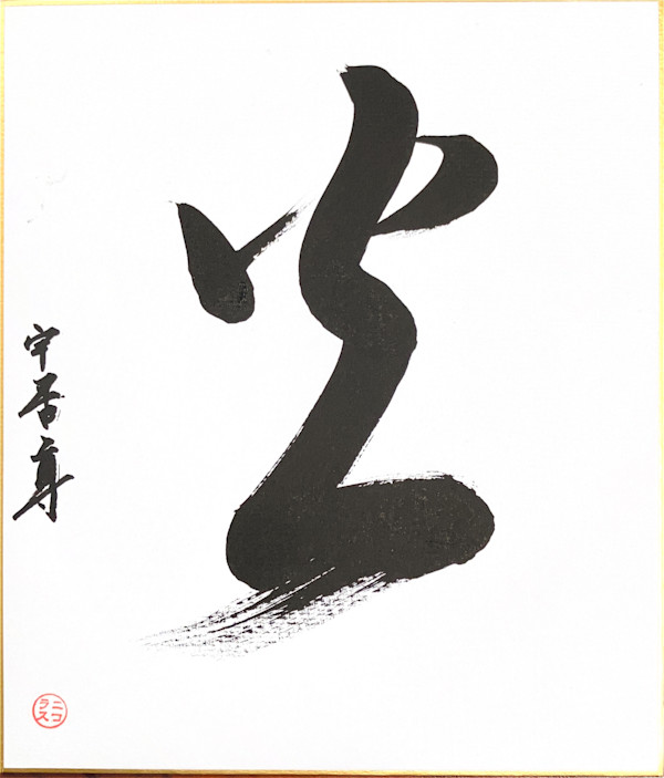 Hī/ひ(fire) in sosho style by Nicholas Wilson