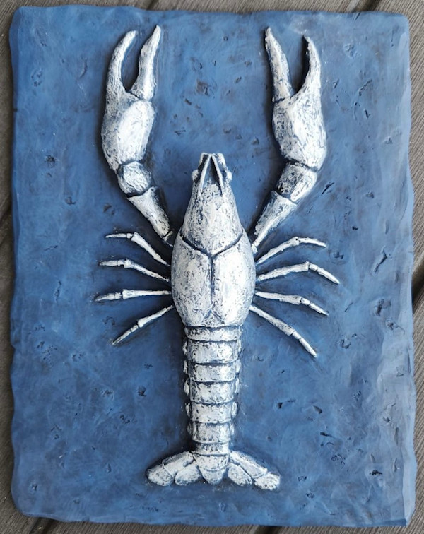 Crawfish Plaque by Daniel Quebedeaux
