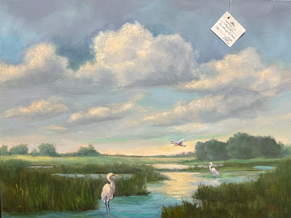 Blue Skies Over the Marsh by Katherine Daigle