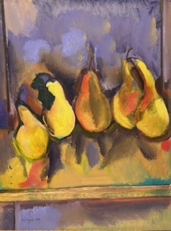 Pears in Window by Mari Lyons