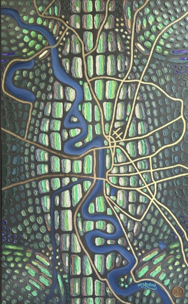 Louisiana Leather #90 Greater Baton Rouge by Leah Marchand