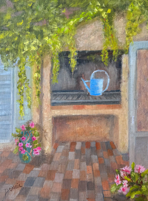Tuscany Courtyard by Debra O'Neil