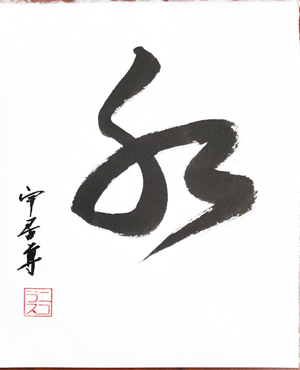 Sui/すい (water) in sosho style by Nicholas Wilson