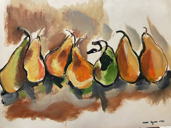 Pears in Biege II by Mari Lyons, Image 1.