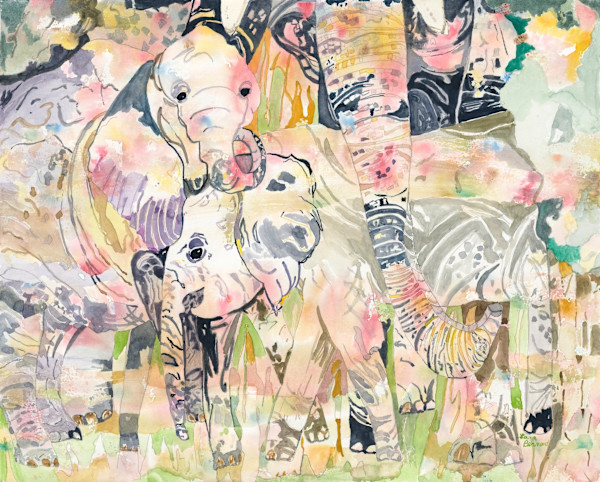 Elephant Walk by Lana Bernard Toniolo