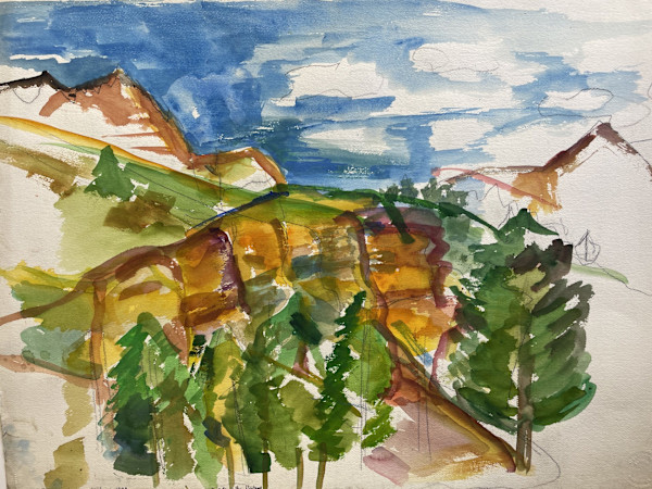 Galletin Valley Trees by Mari Lyons