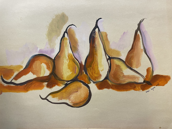 Six Burnt Pears by Mari Lyons, Image 1.