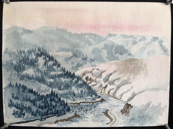 MitchellClearwaterRiverIDPreInstructionWatercolor1979