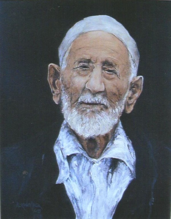 Elderly Man by Abdul Khaliq Ansari