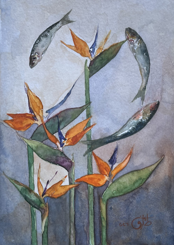 Swimming with The Bird of Paradise by Eman Tark