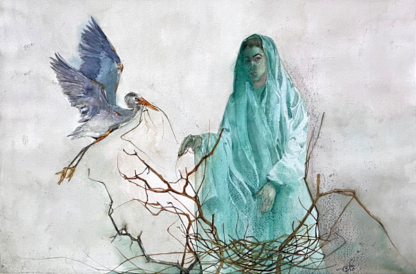 Lady of the Night Herons by Eman Tark