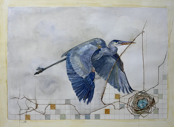 The Grey Heron by Eman Tark