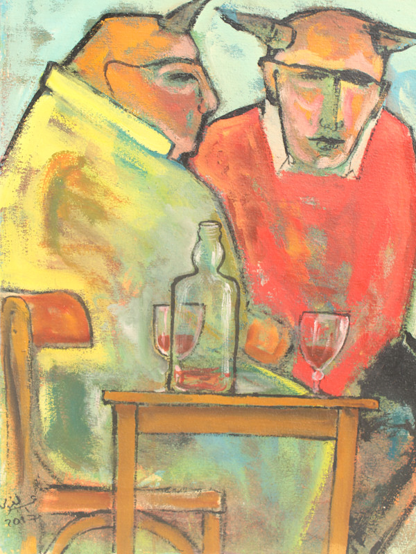 At the cafe 1 by Omar El Fayoumi