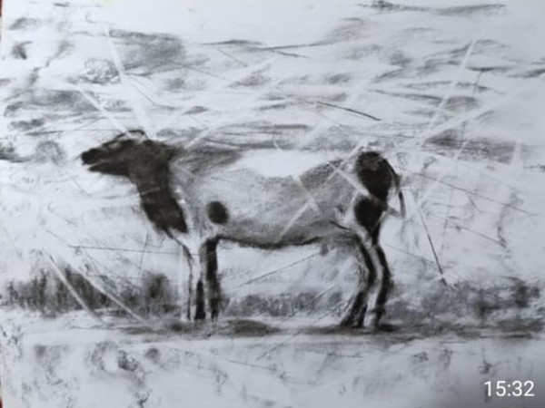 Cows 4 (set of 3, sold separately) by Ahmed Fawzi Emara