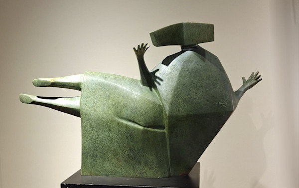 A woman in a state by Marwa Youssif