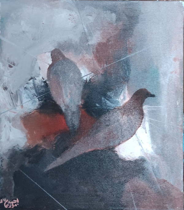 Two Doves 2 by Ahmed Fawzi Emara