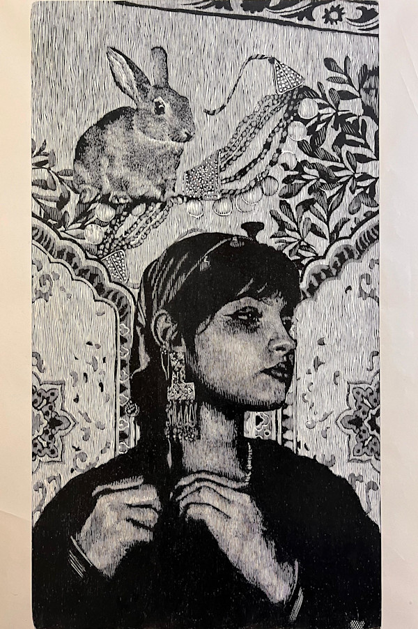 Woman & Rabbit by Muhamed Rahem