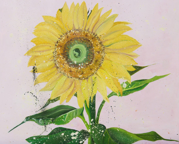 "Sunflower" by Georgia O'Keeffe - copied by Nila Jane Autry