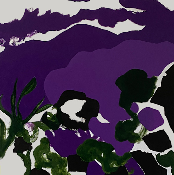 Purple Abstract by Mary Lonergan Art