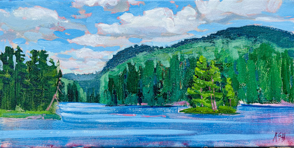 Summer Afternoon, lac Richard, QC by Angela St Jean
