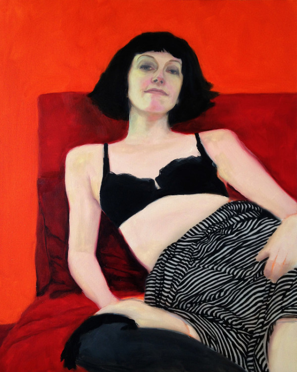 Repose on Red and Orange by Rani Young