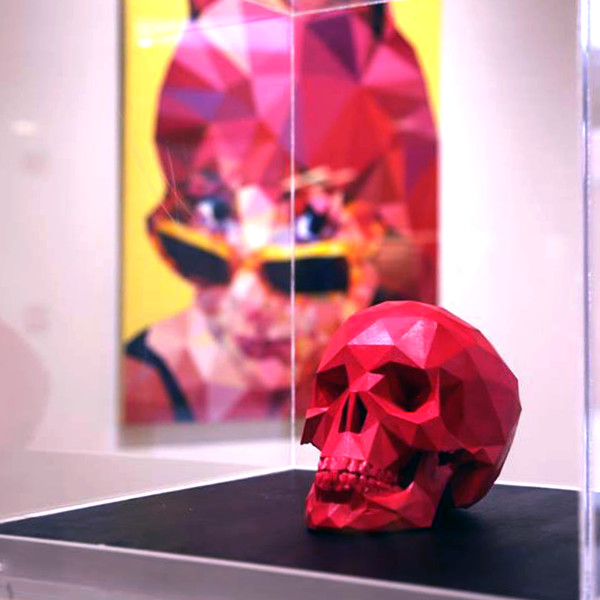Luminous Opera Pink Skull -  3D Printed Sculpture (/10) 1/10