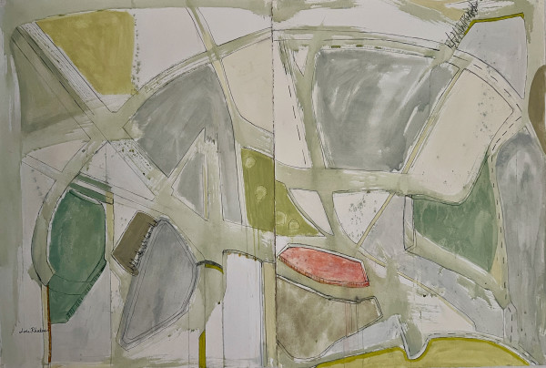 Aerial View Diptych by Lori Rhodes Art