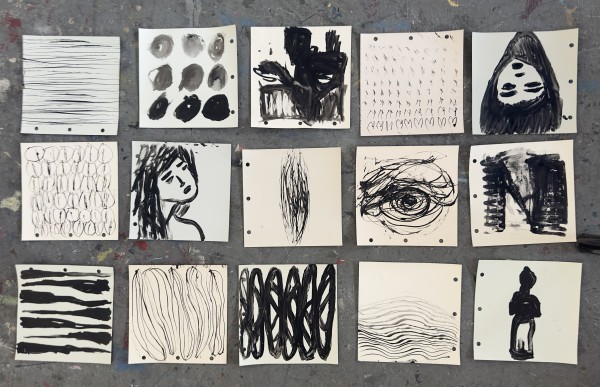 Studies & Sketches as Installation x15 by Michael Gadlin