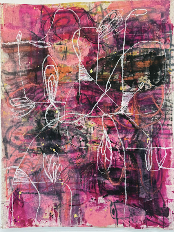 White Lines Over Rose Gold by Michael Gadlin, Image 1.