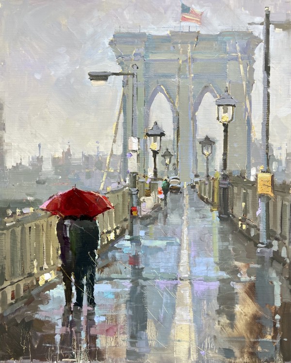 Rainy Day, Brooklyn Bridge