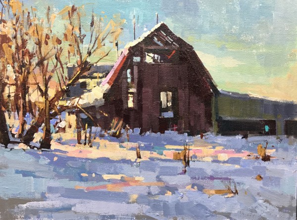 Winter Barn by Michele Usibelli