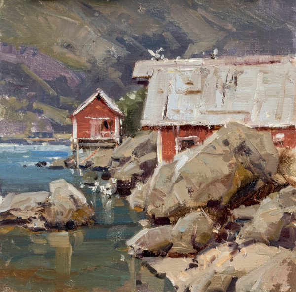 Fishing Village Norway by Scott L. Christensen