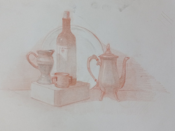 Still Life in Sepia and Grey by Curtis Green