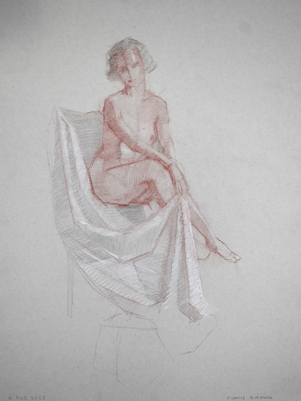 Life Drawing by Curtis Green