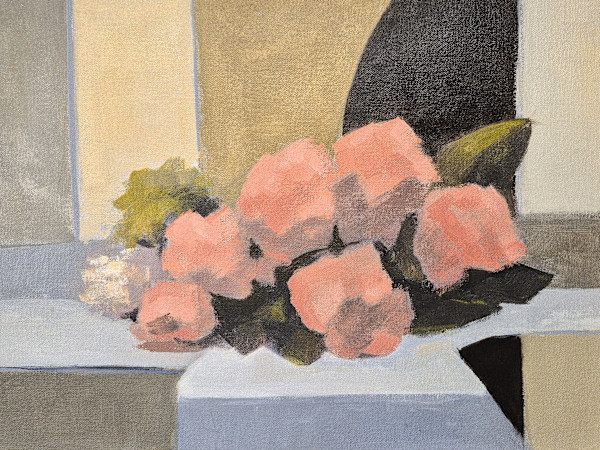 Flowers, Pink, Green and Grey by Curtis Green, Image 1.