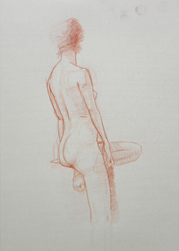 Life Drawing by Curtis Green