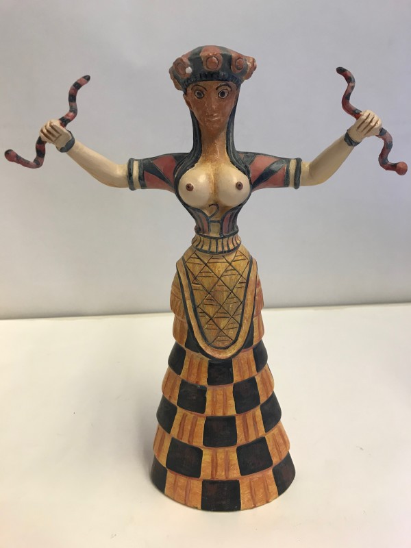 Snake Goddess Figure