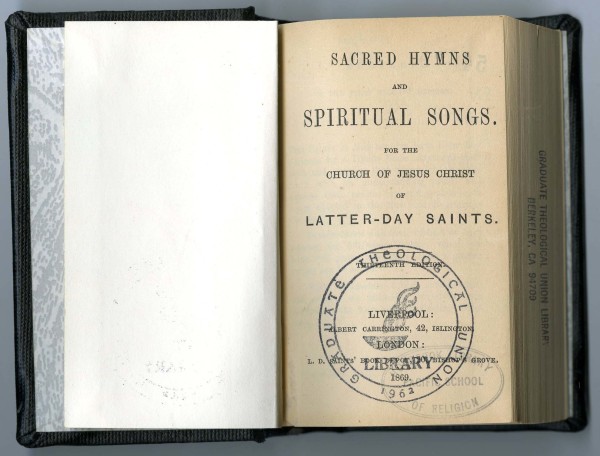 Sacred hymns and spiritual songs ; for the Church of Jesus Christ of Latter-Day Saints
