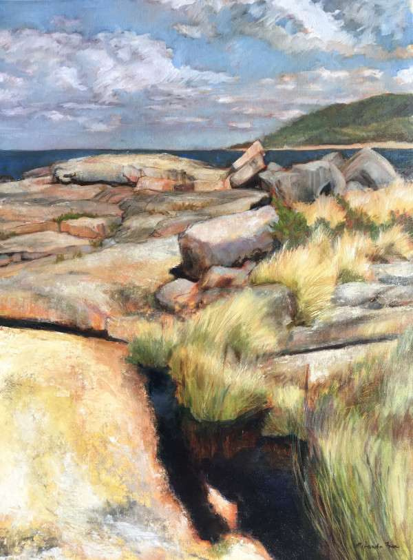 Coastal Rocks Bicheno Tasmania by Miranda Free