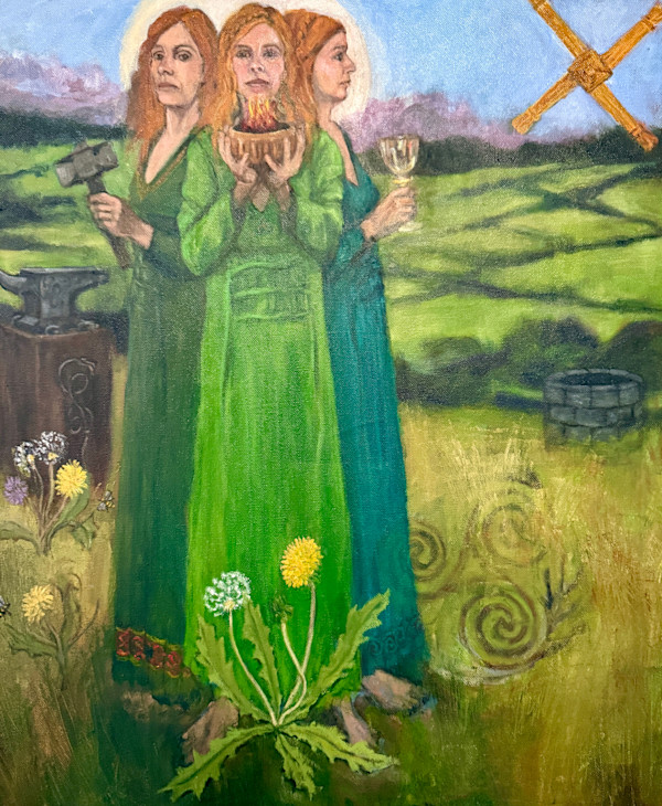 Brigid: Celtic Goddess of Poetry, Healing & Smithcraft (fire) by Miranda Free, Image 3.