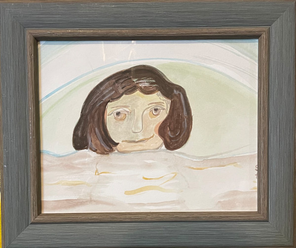 Girl in bed by Saundra Fleming