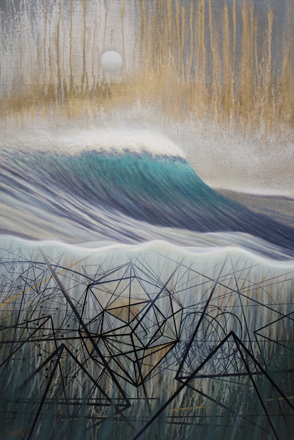 #230 under the wave study 16. by Robert Bickel