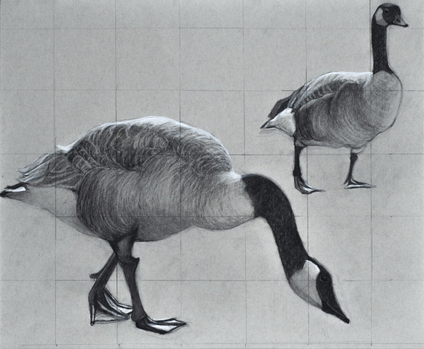 Geese on a Grid by Kathy Roseth