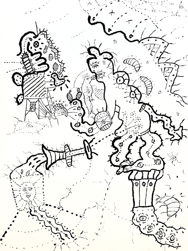 Automatic Drawing 1981-09 by George Brandt