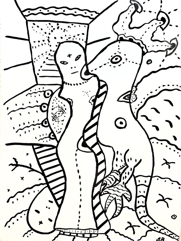 Automatic Drawing 1981-17 by George Brandt