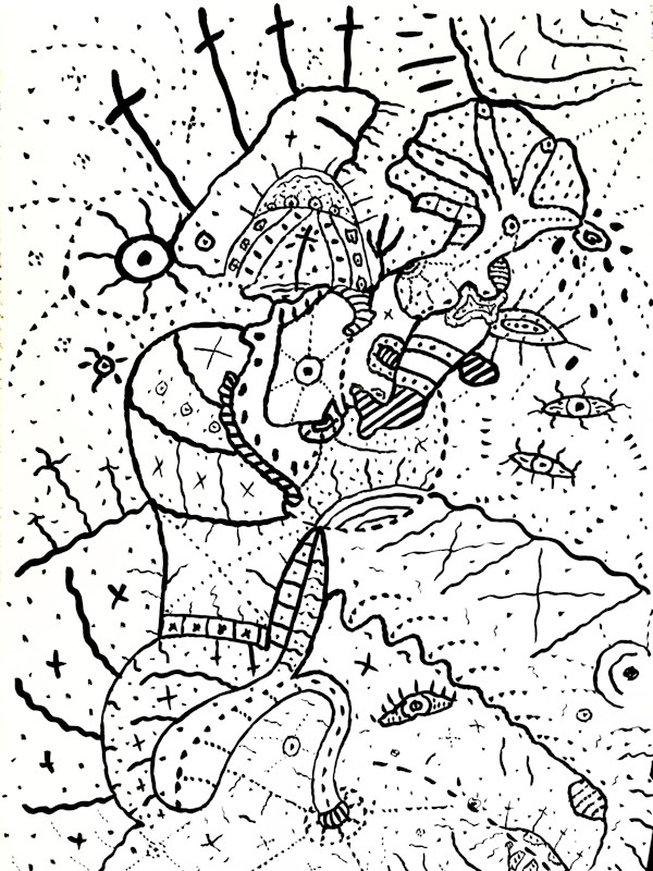 Automatic Drawing 1981-21 by George Brandt