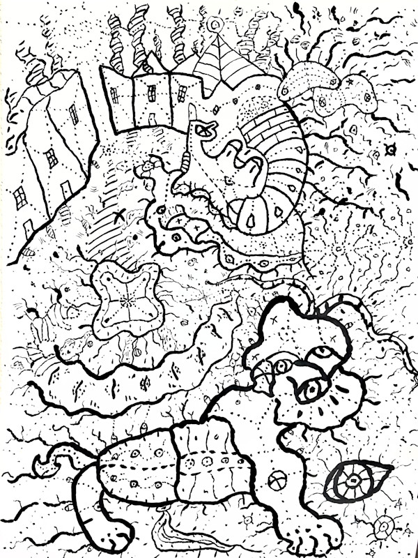 Automatic Drawing 1981-26 by George Brandt
