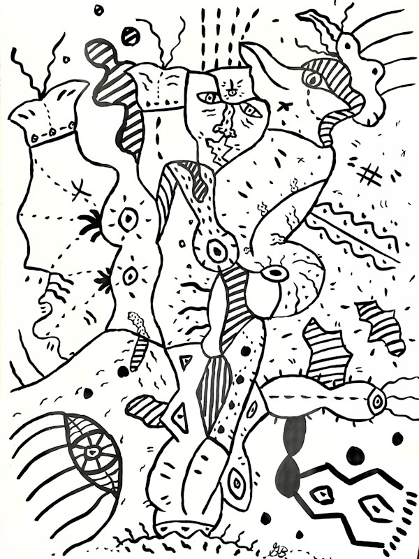 Automatic Drawing 1981-30 by George Brandt